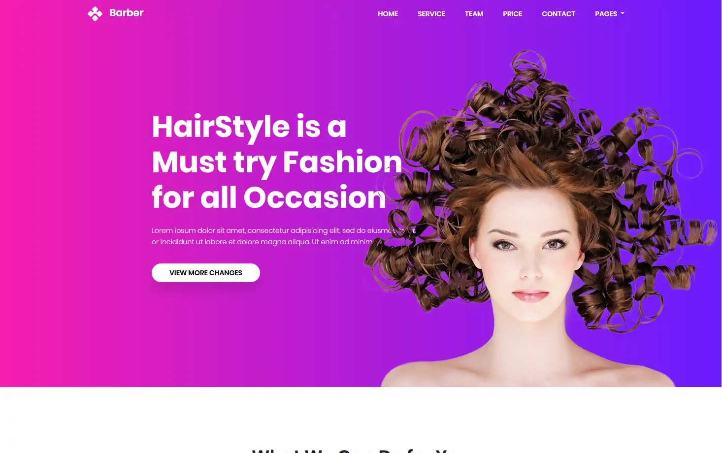 Barber: a Free Hair Salon Website Template | Best Free HTML/CSS Templates