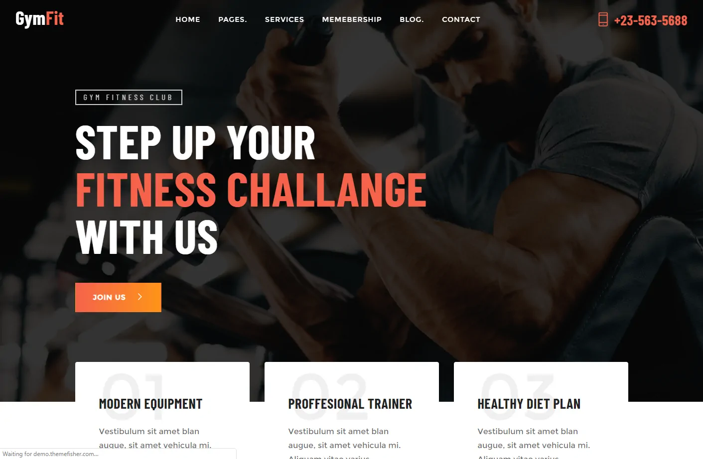 Gymfit: a Flexibly and Sophisticated Fitness Website Template