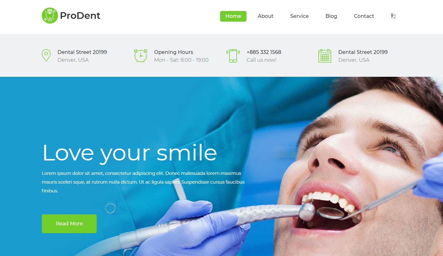 31 Free Dental Website Templates PNG