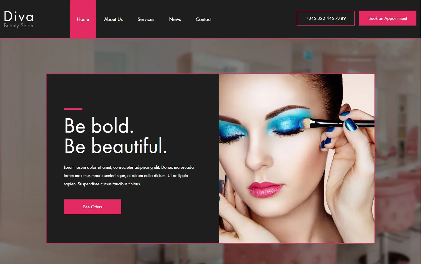 Diva: Stunning Mobile-Ready Free Beauty Salon Website Template | Best Free HTML/CSS Templates