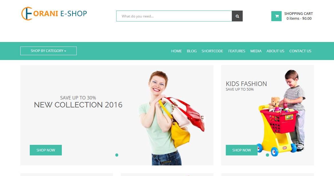 bootstrap css templates free ecommerce