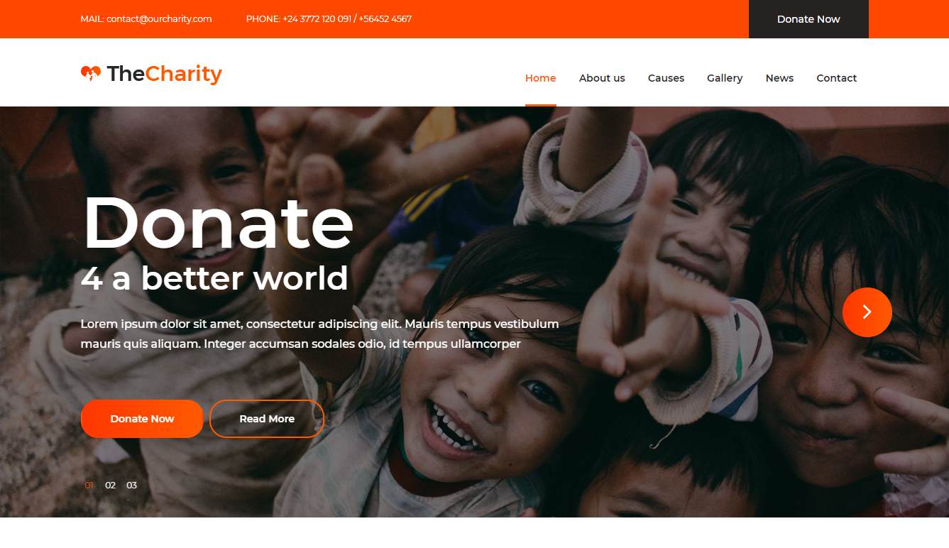 Website Templates For Nonprofit Organizations