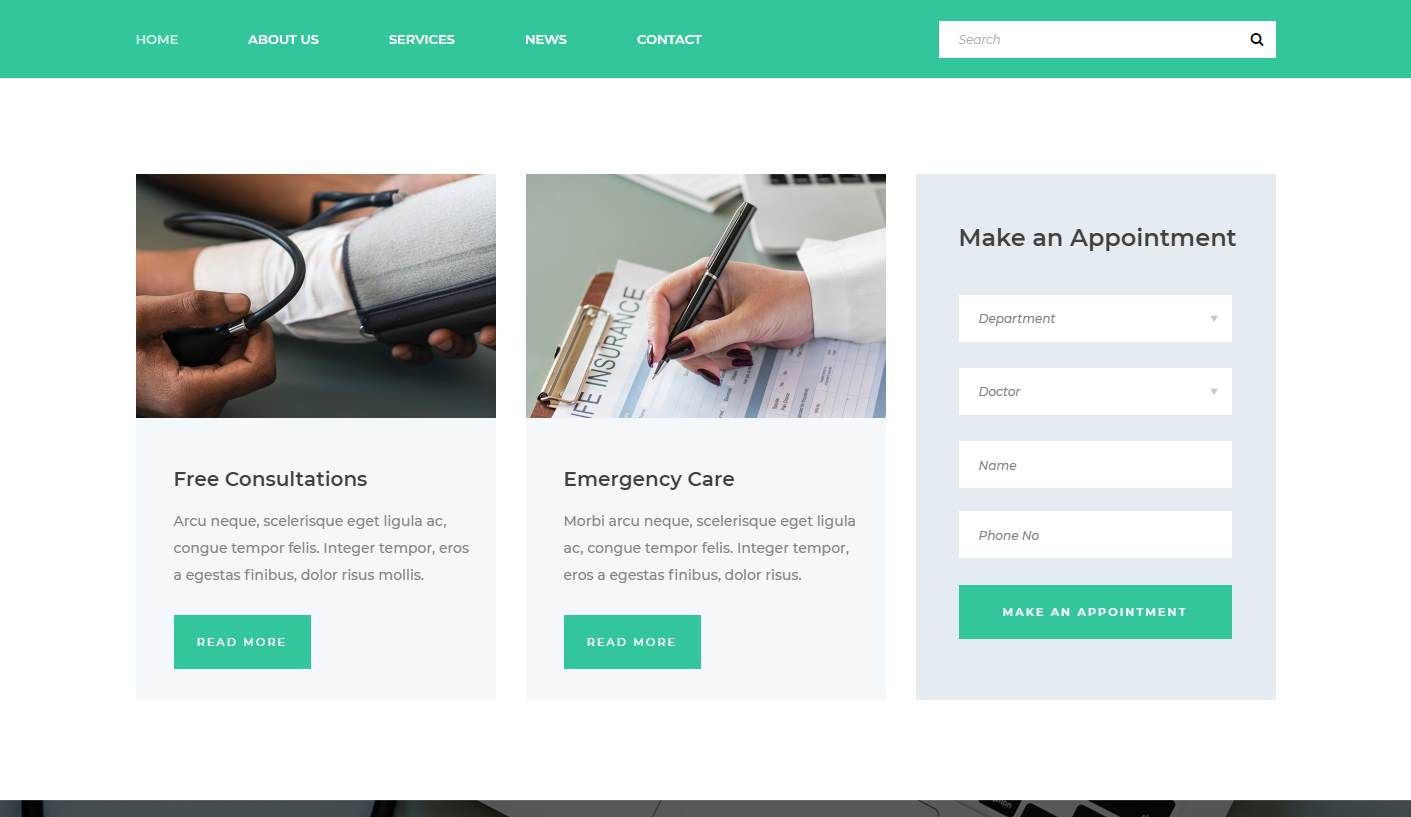 Health a Free Medical Clinic Website Template Best Free HTML/CSS