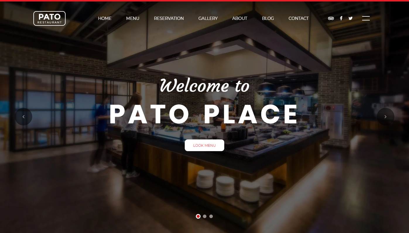 Pato A Beautifully Crafted Restaurant Website Template Best Free 